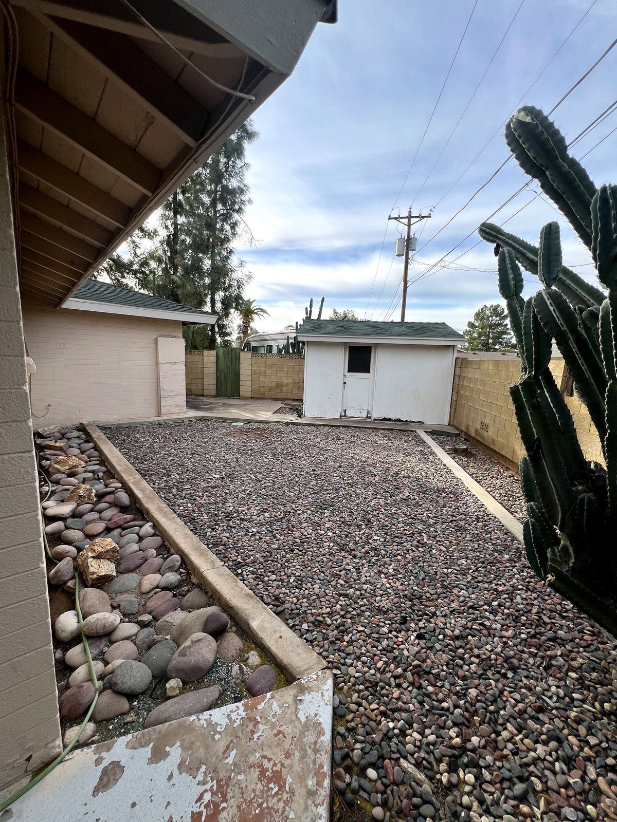 Backyard patio at MACH1