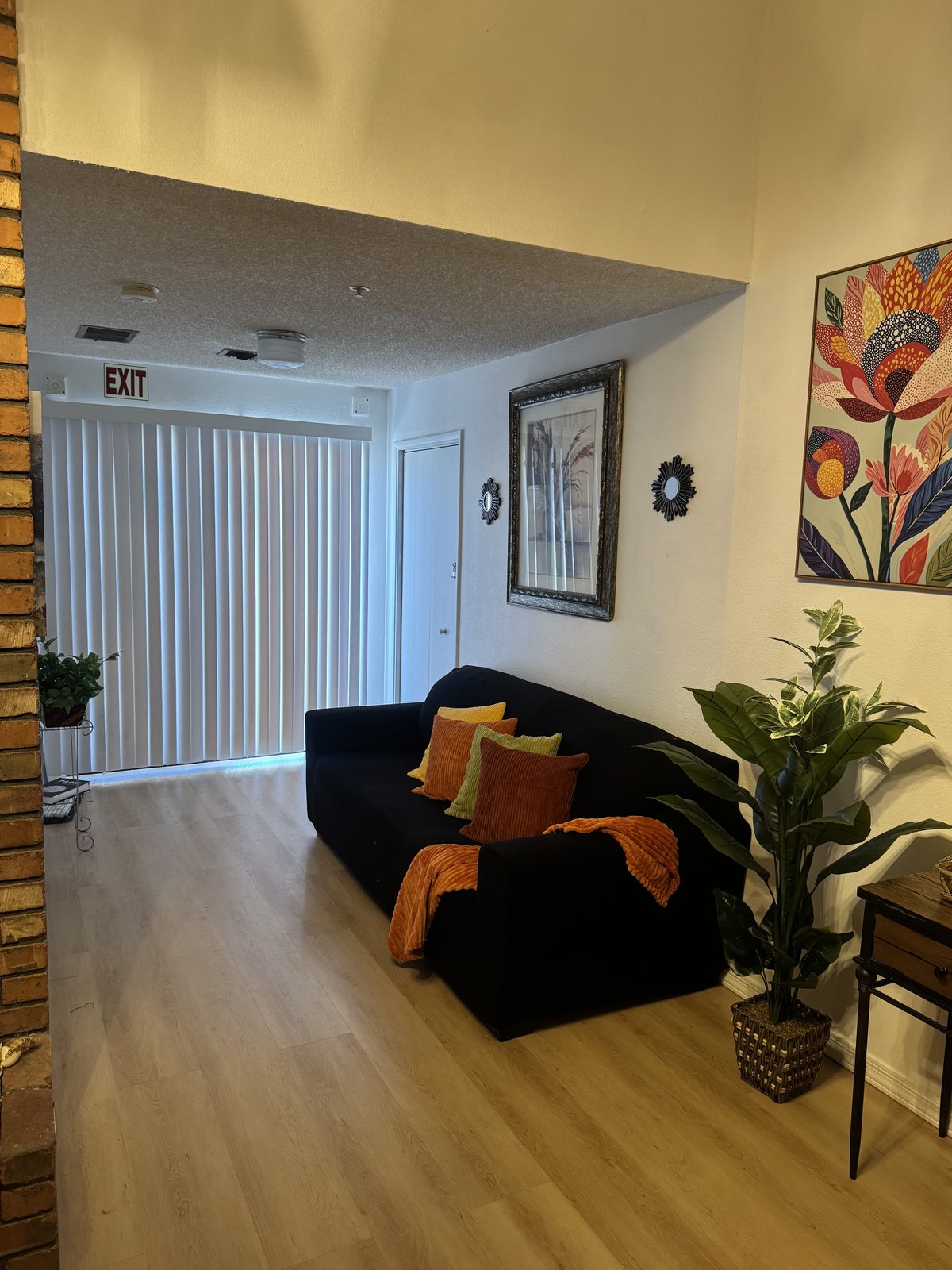 Comfortable living room seating at Marian Adult Care Home